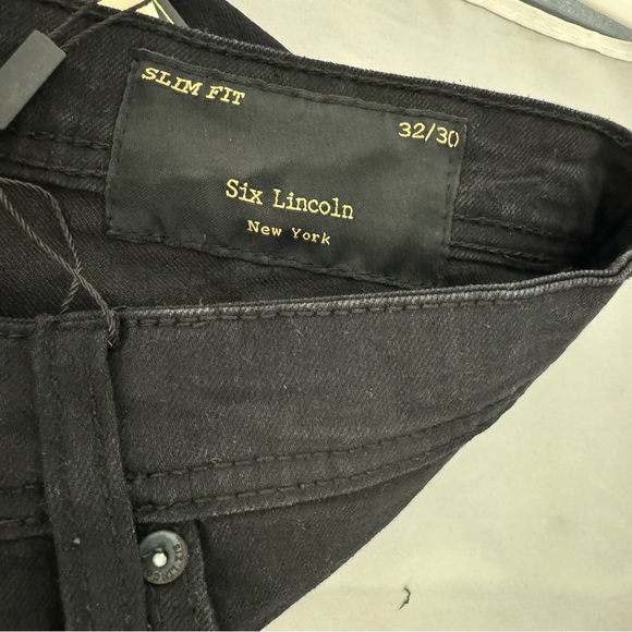 Six Lincoln slim fit black jeans - Picture 6 of 6